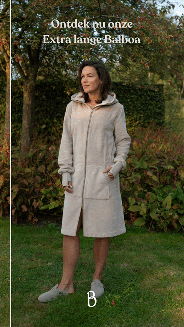 Balboa dames badjas Desert Taupe
