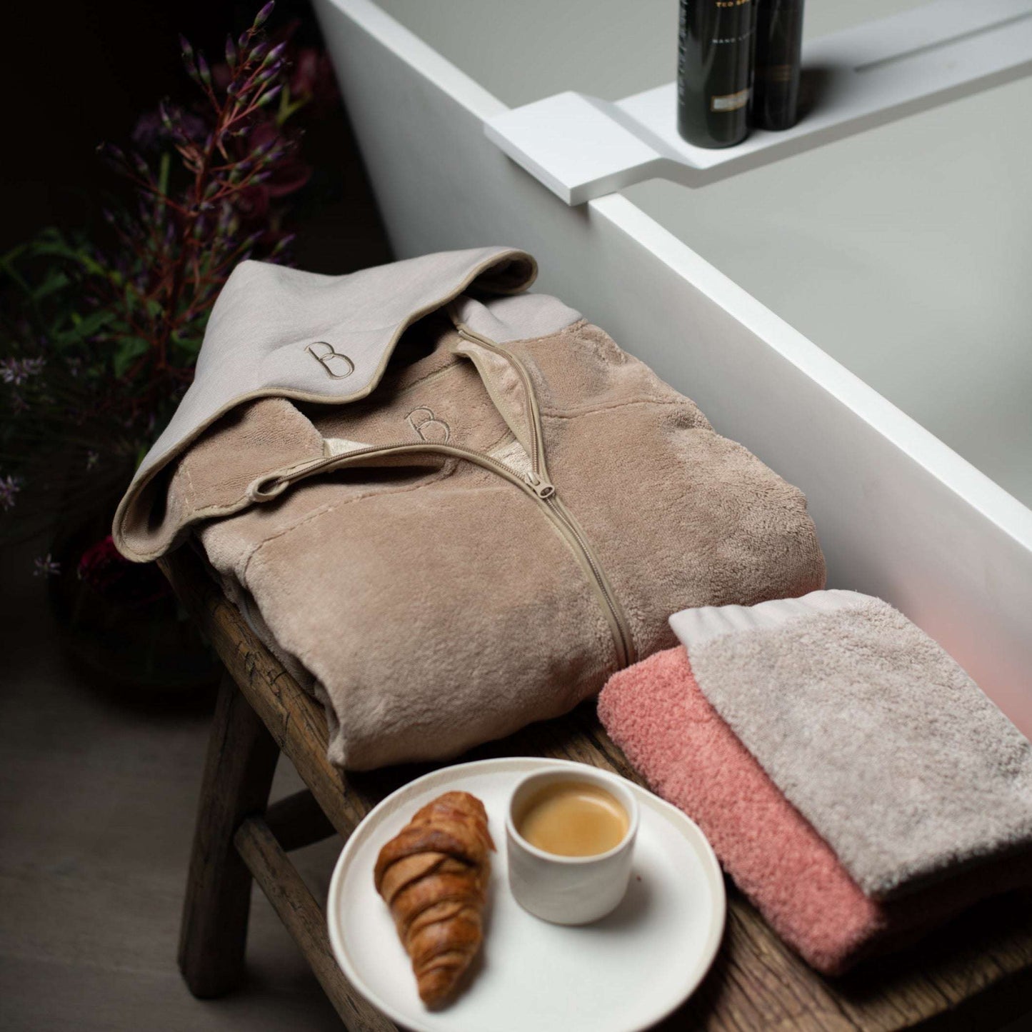 Balboa heren badjas Desert Taupe
