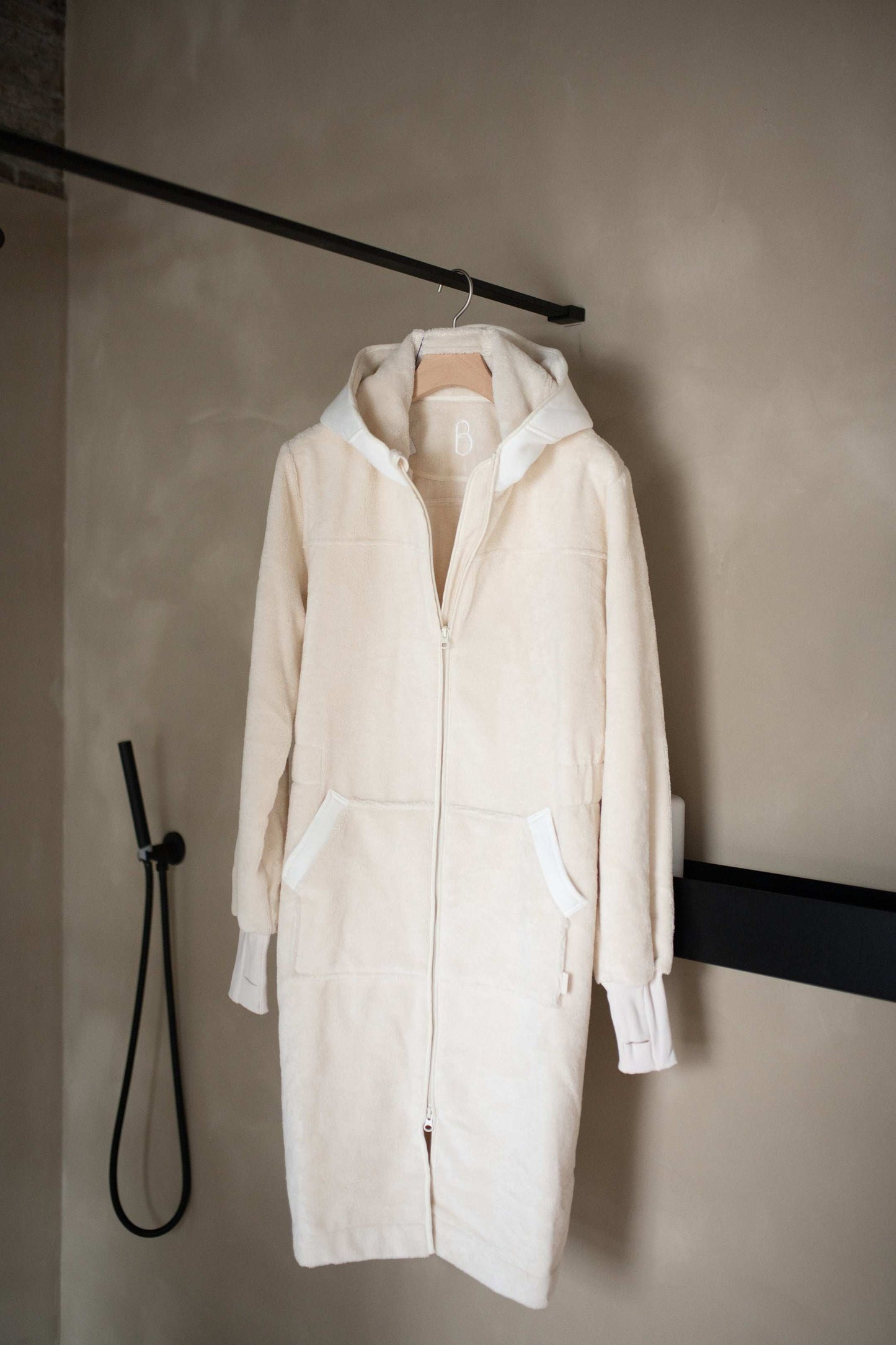 Balboa dames badjas Pebble White