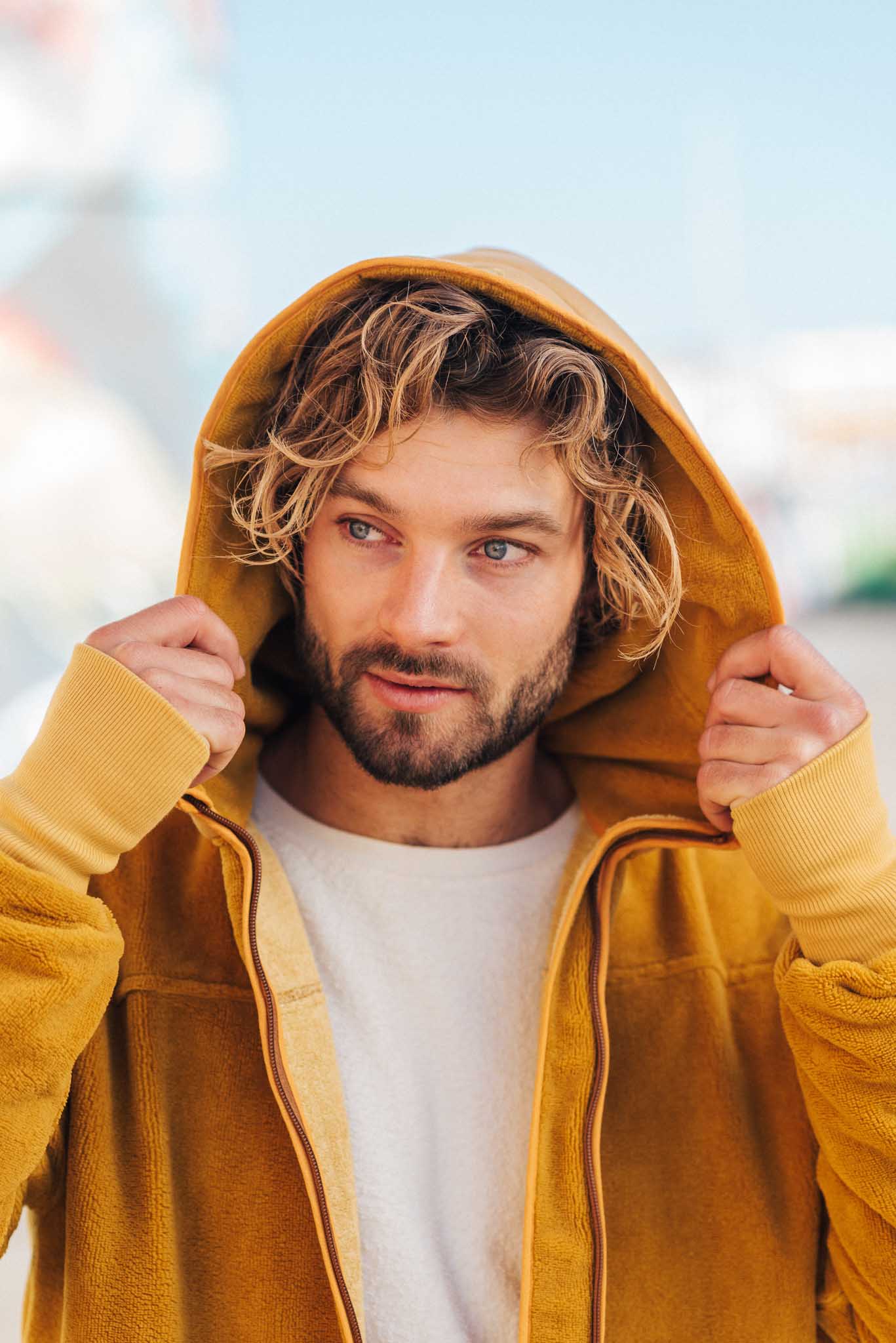 Balboa bathrobe for men Sunshine Yellow