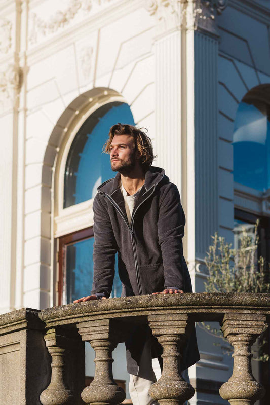 Balboa bathrobe for men Space Grey
