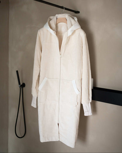 Balboa dames badjas Pebble White | size:original