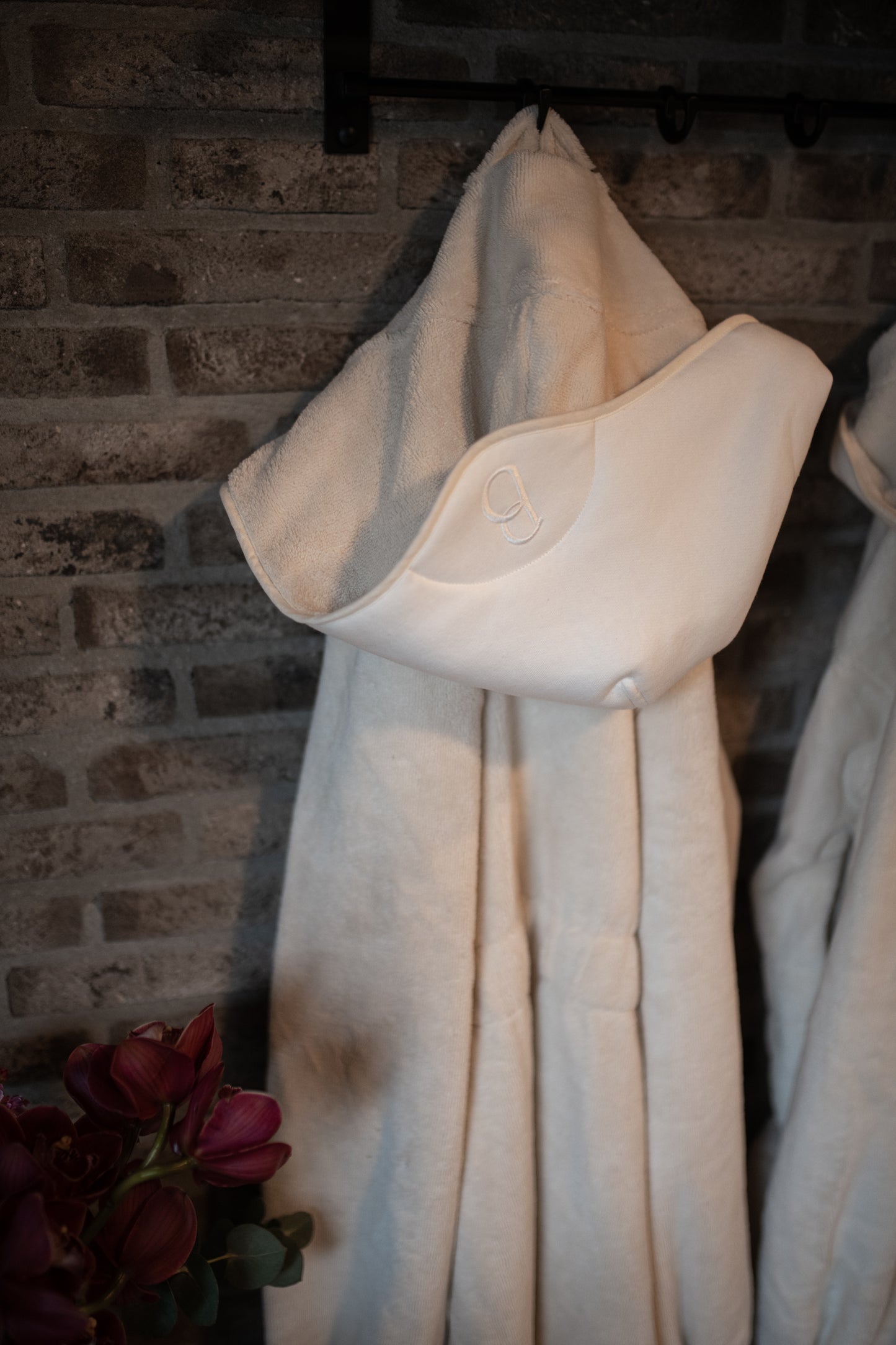 Balboa bathrobe for men Pebble White