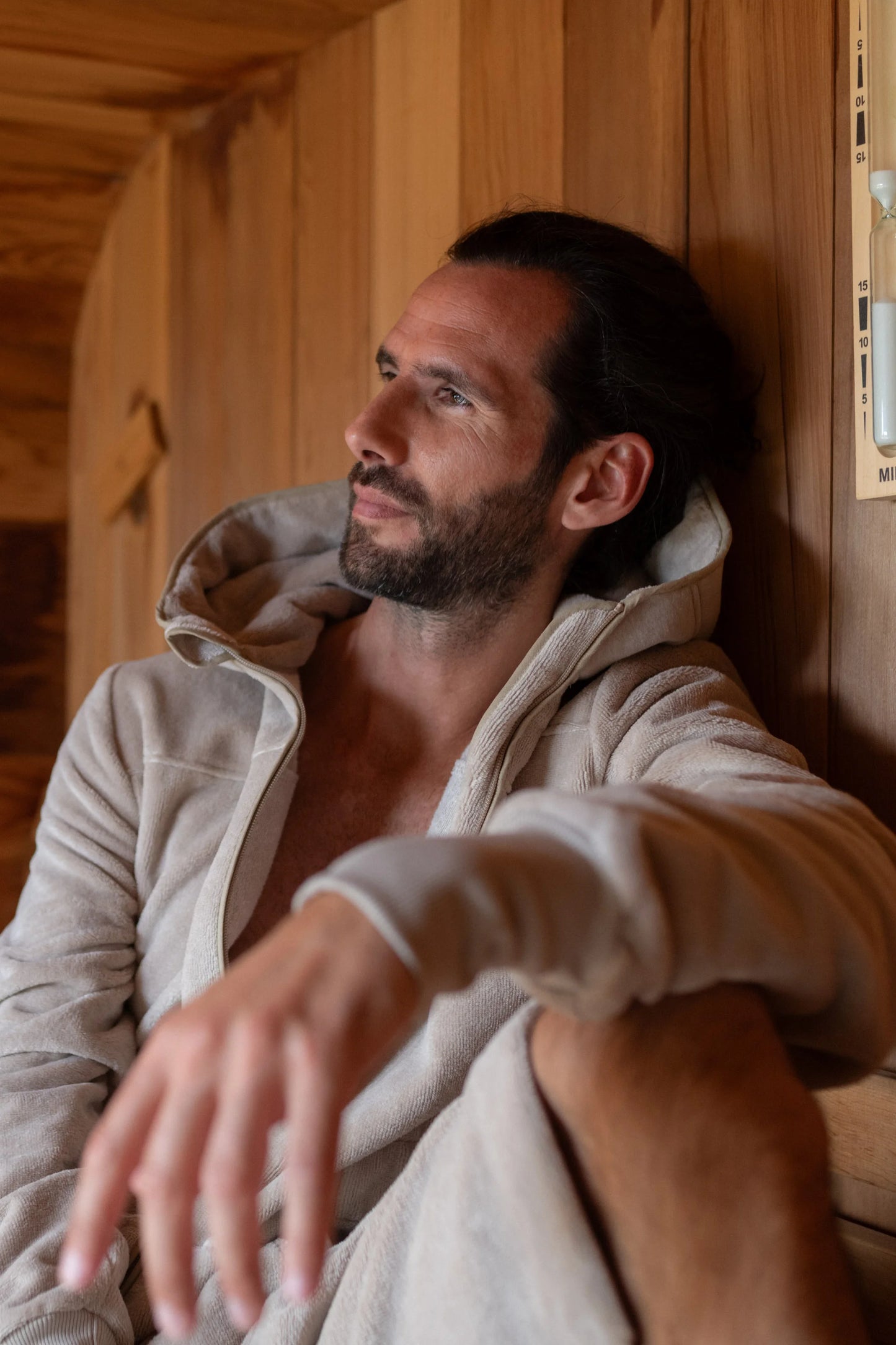 Balboa Herrenbademantel Desert Taupe