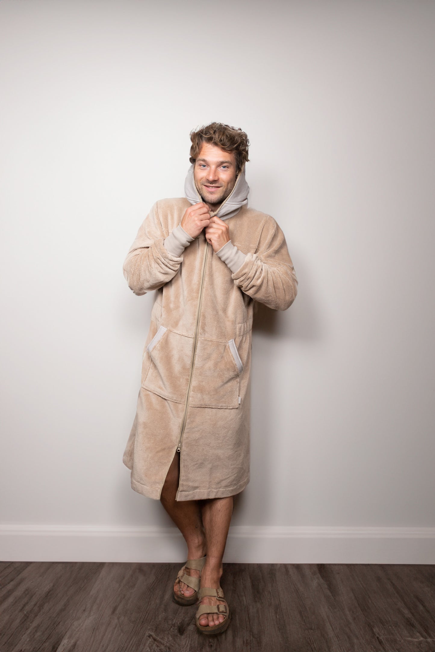 Balboa bathrobe for men Desert Taupe