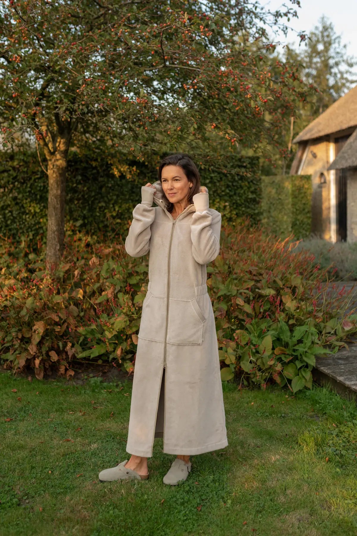 Balboa dames badjas Desert Taupe