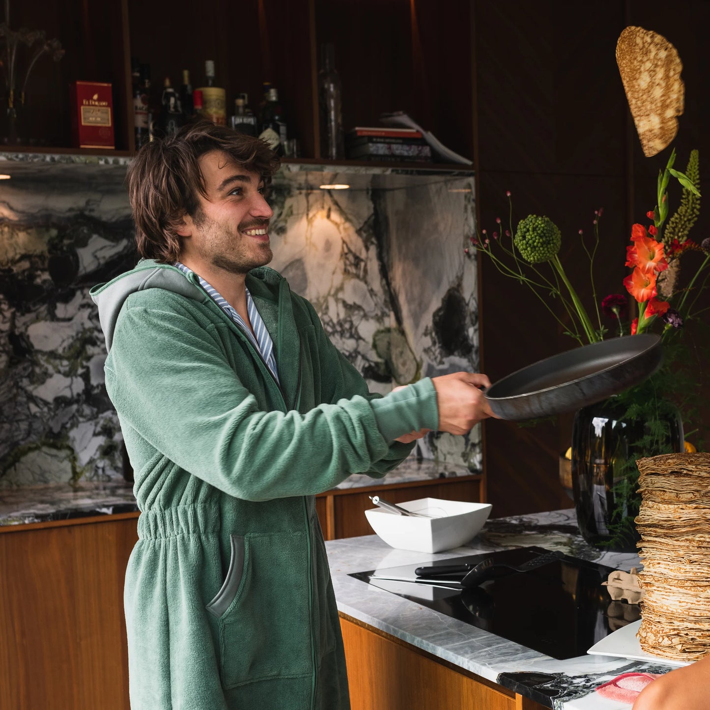 Balboa heren badjas Forest Green