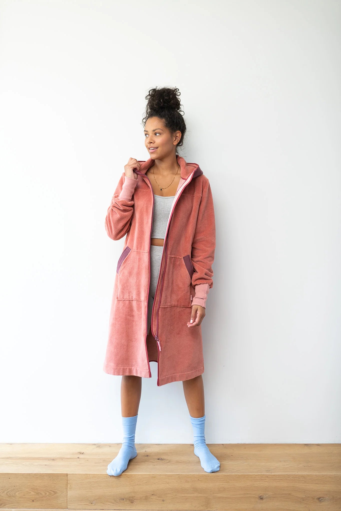 Balboa Damenbademantel Raspberry Rose