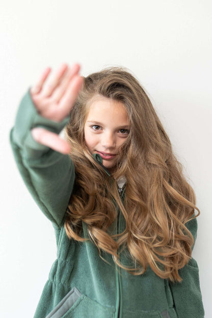 Balboa kinder badjas Forest Green