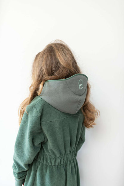 Balboa kinder badjas Forest Green