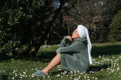 Balboa dames badjas Forest Green