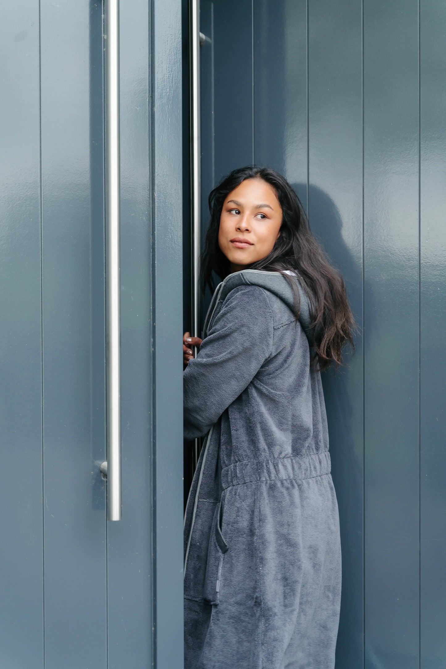 Balboa Damenbademantel Space Grey