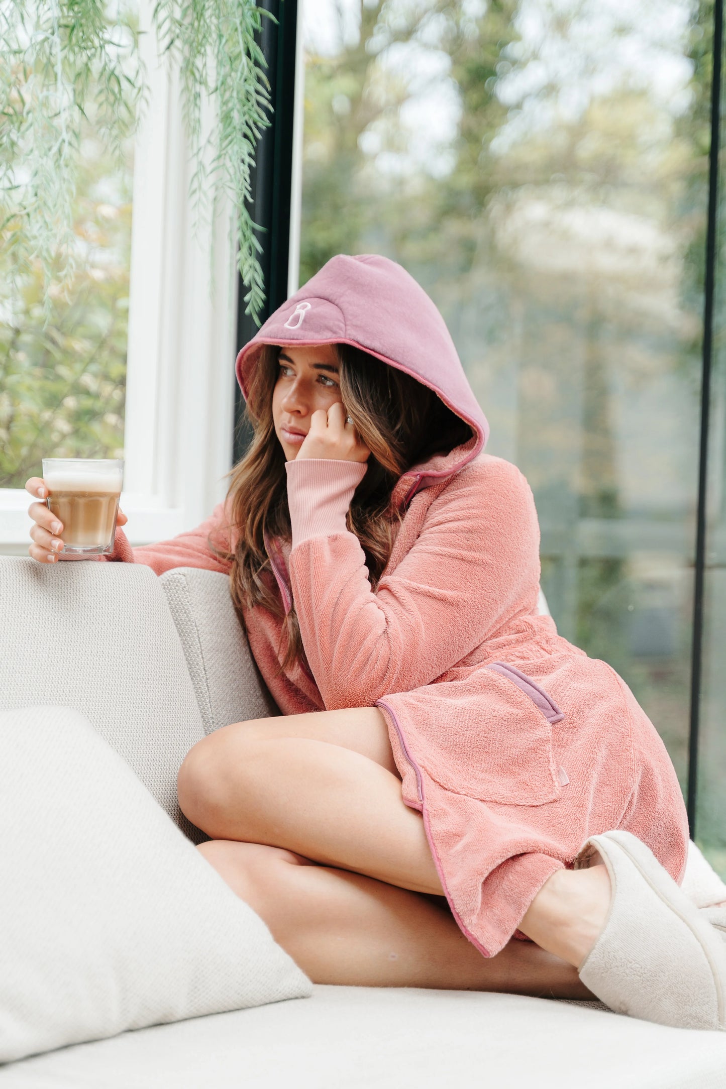 Balboa Damenbademantel Raspberry Rose