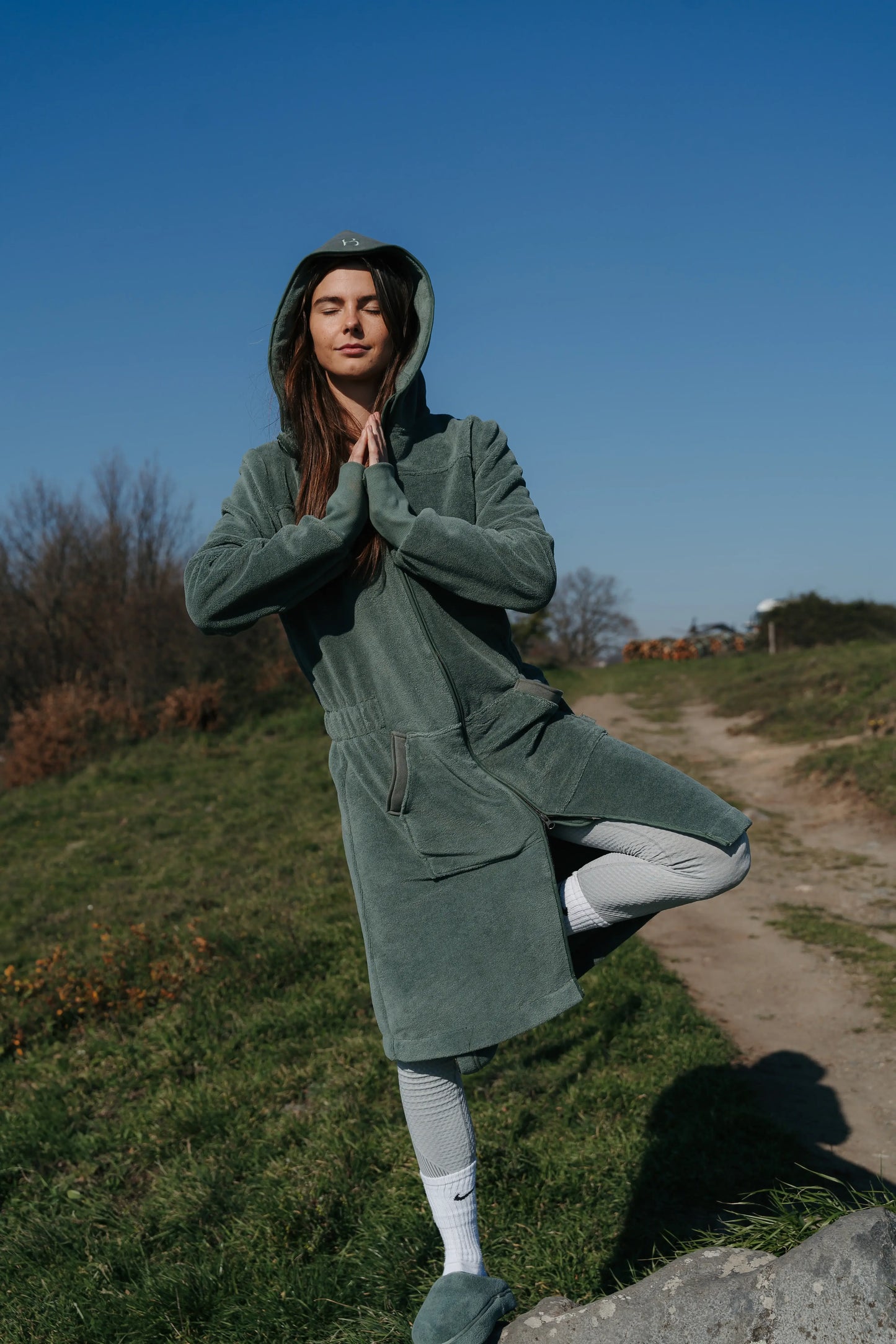 Balboa dames badjas Forest Green