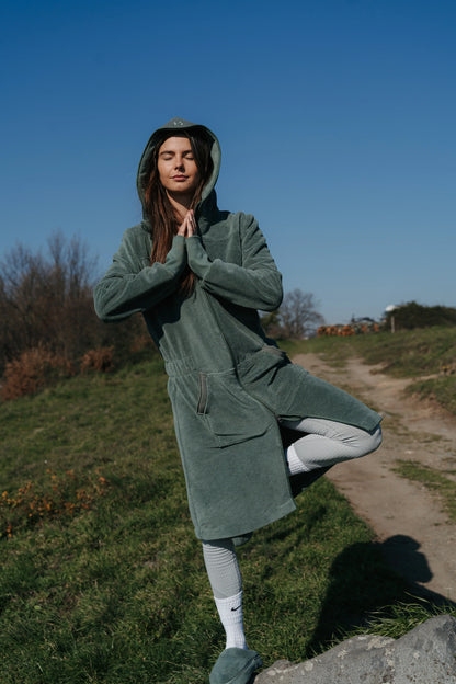 Balboa dames badjas Forest Green