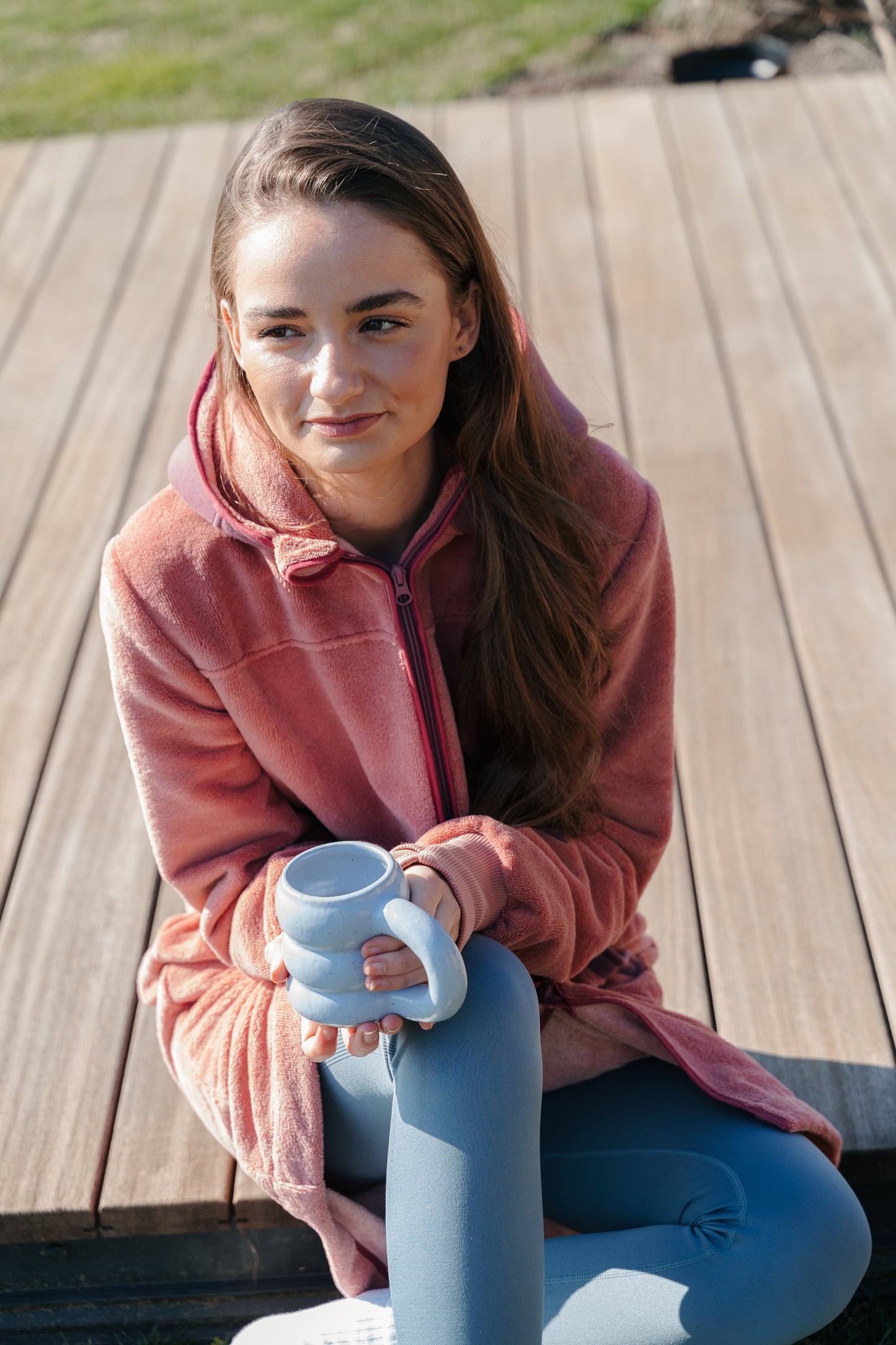 Balboa bathrobe for women Raspberry Rose