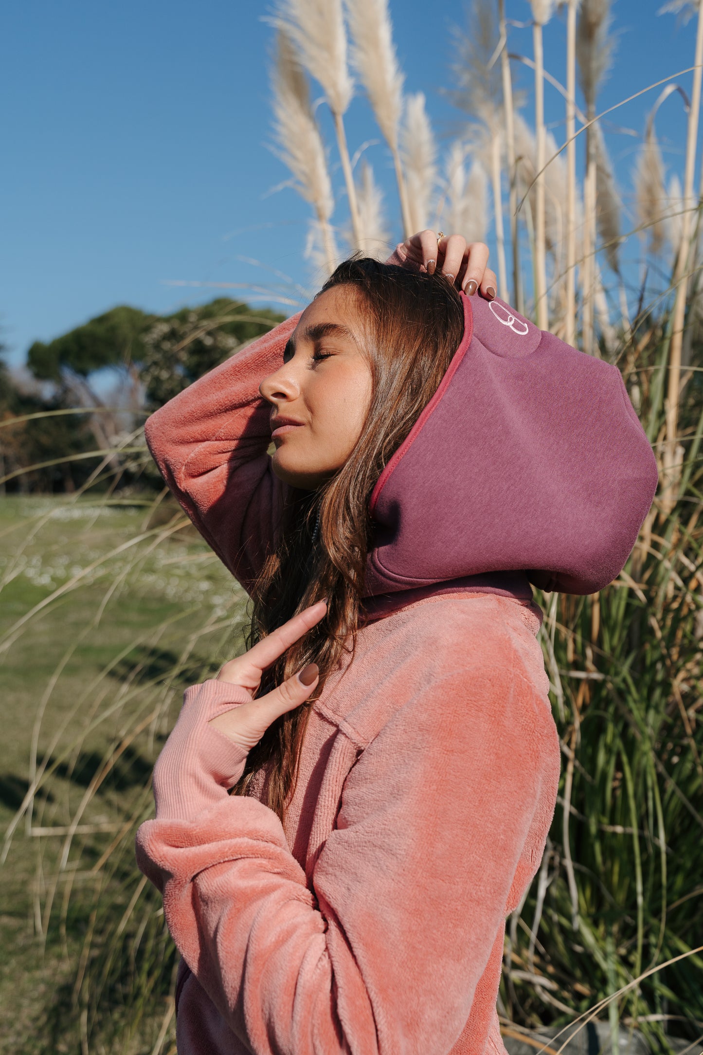 Balboa bathrobe for women Raspberry Rose