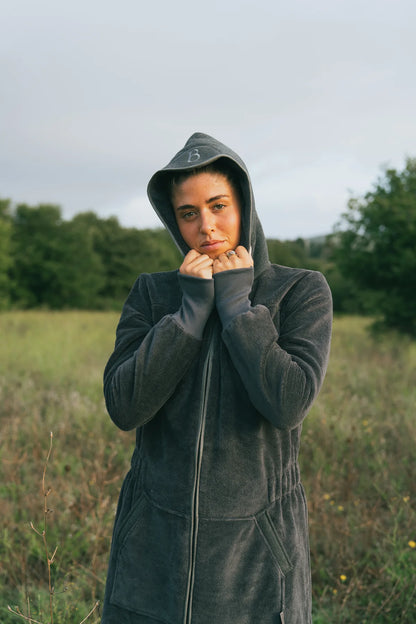 Balboa Dames Badjas Space Grey