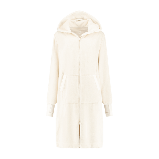 Balboa dames badjas Pebble White