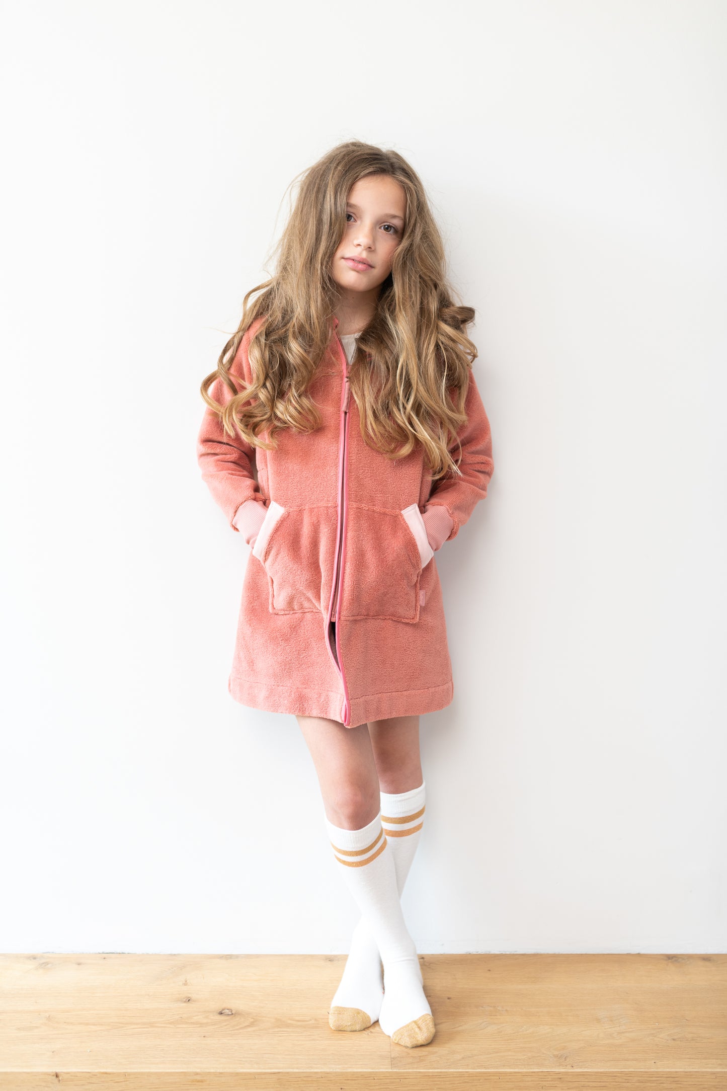 Balboa bathrobe for kids Raspberry Rose